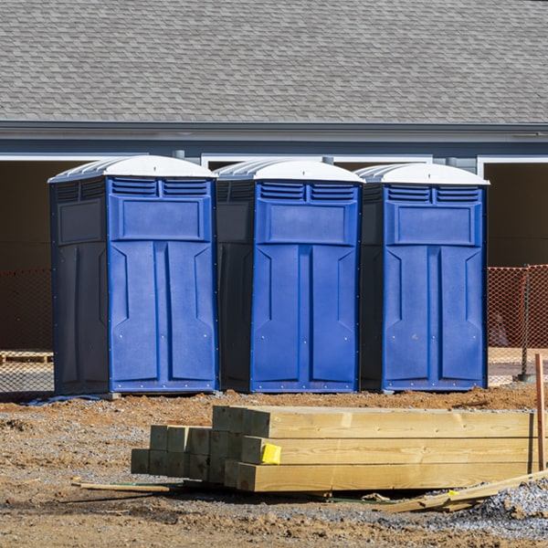 what is the maximum capacity for a single porta potty in Braithwaite